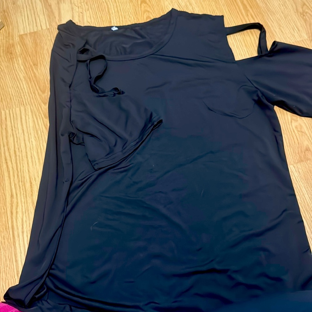 Criss cross sleeve office shirt